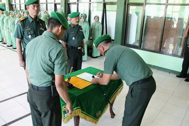Foto : Upacara Rotasi Jabatan Perwira Kodim 0813 Bojonegoro, Rabu (21/08/2019).