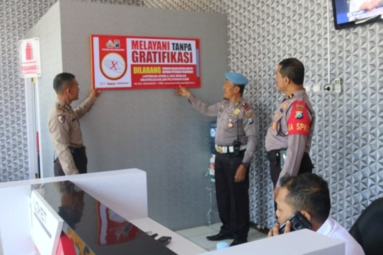 Foto : Roadshow Zona Integritas di Polres Bojonegoro, Selasa (10/09/2019).