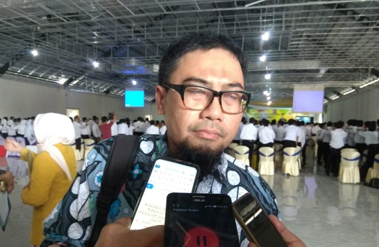 Foto : Dikyanmas - Deputi Pencegahan KPK RI , Muhammad Indra Furqon saat berikan penyuluhan anti korupsi di Unigoro, Sabtu (21/09/2019).