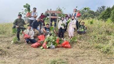 Dokumentasi Bersama sebelum melakukan penanaman tanaman porang dan tanaman alpukat diwilayah sekitar perkebunan gunung wilis (15/08/2025)